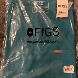 Figs Catarina Scrub Top, Large, Teal